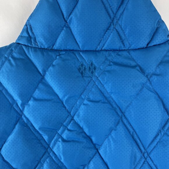 Robert Graham Reversible Green & Blue Down Puffer Vest Women’s Size L - Picture 7 of 9